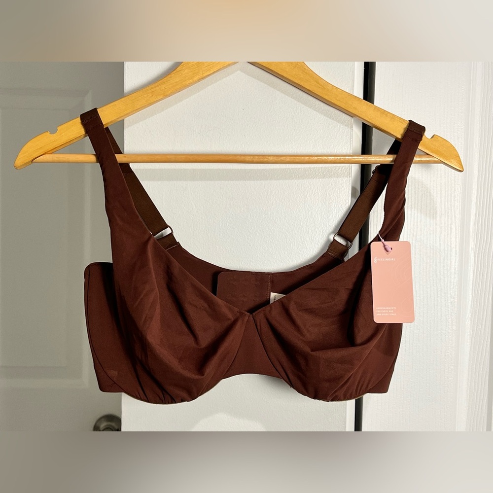 Viral Feelingirl Bra Brown 34DD NWT